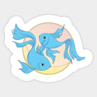 Pisces Zodiac Sign Sticker